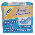 Прокладки женские, Ангелина №8 драйнет супертонкие